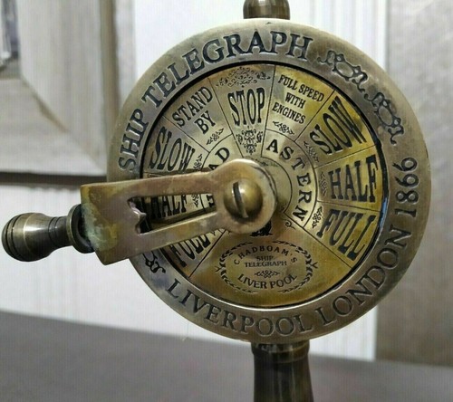 Antique brass ship engine - ship,