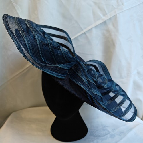Navy blue big bow wide - navy,