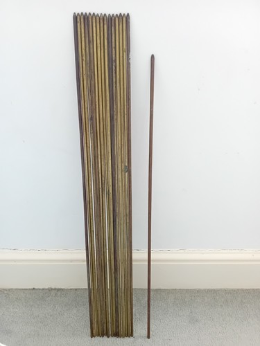 Antique brass stair rods - rods, 16