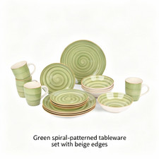 16-Piece Ceramic Stoneware Dinning Set, Tableware Dinner Set, Serve for 4