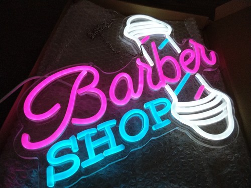 Led neon style barber shop - neon,