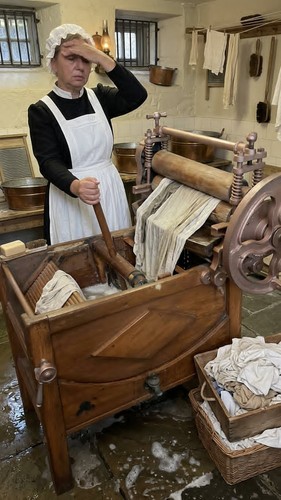 Antique mangle washing - washing, machine