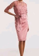 Dress Blush Sz 20 Satin Mesh