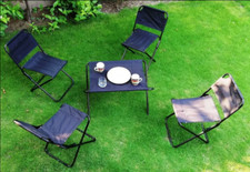 Camping Caravan Picnic Garden Fold Away Moda Table & Chair Set Carry Storage Bag