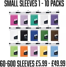 ULTRA PRO SMALL CARD SLEEVES YUGIOH TRADING SLEEVES 1 - 10 PACKS!