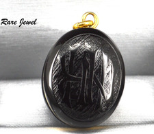 Antique Victorian Whitby Jet