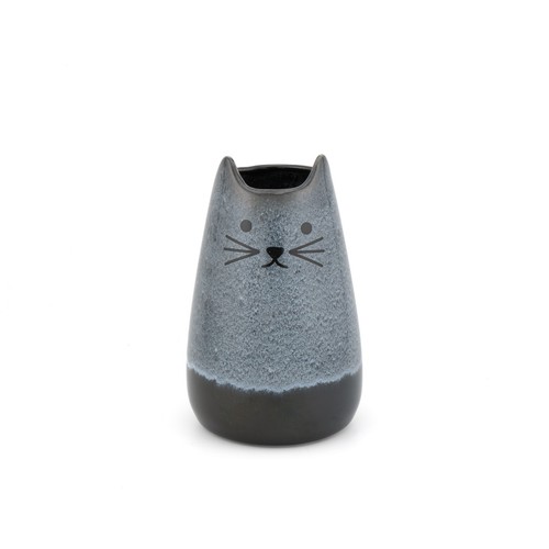 Mojave cat vase ceramic small - cat,