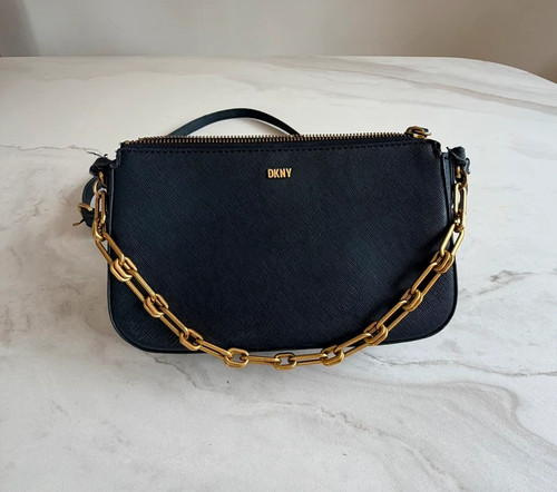 Dkny black saffiano - black,
