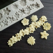 Flower Boarder Vine Silicone Fondant Icing  Mould Cake Topping Sugar craft Mold