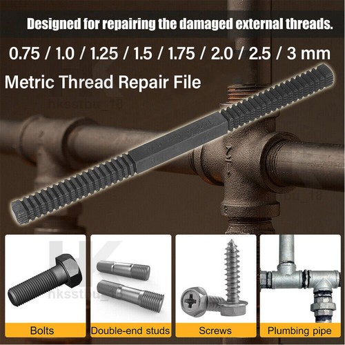 Metric thread repair file - metric,