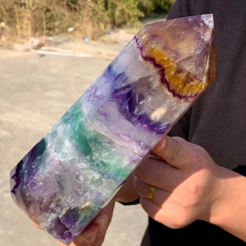 Natural large colored fluorite - large,