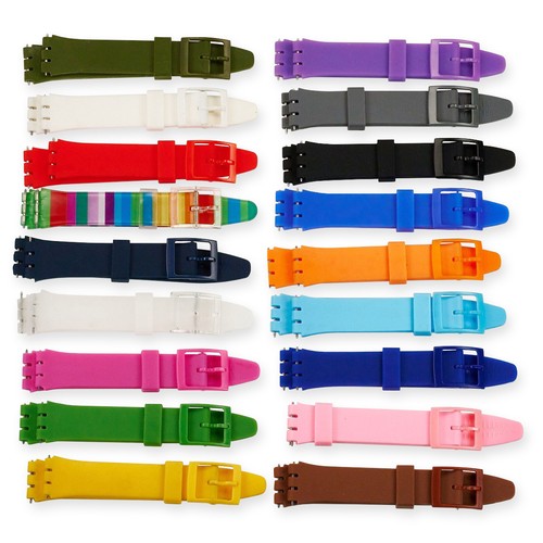 17mm silicone rubber swatch - silicone,