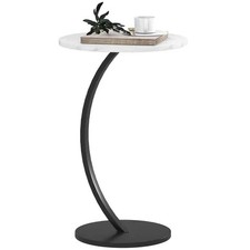 HOMCOM C Shaped Side Table