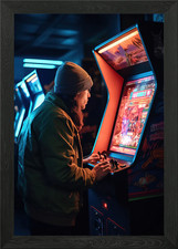 Real arcade gaming Framed Wall