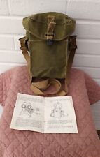 WW2 BRITISH ARMY ASSAULT GAS MASK BAG Dated 1943