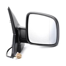 VW Transporter T5 Van 2003-2010 Electric Black Door Wing Mirror Drivers Side
