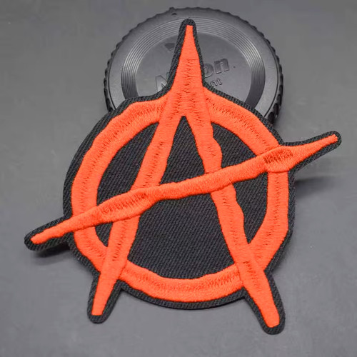 Anarchy symbol band patch - anarchy,