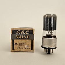 B65 6SN7GT GEC NOS BOXED VALVE