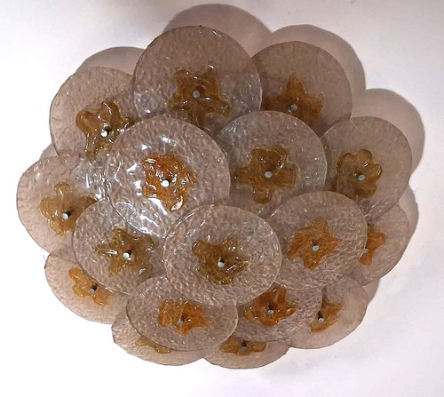 Murano glass chandelier - glass,