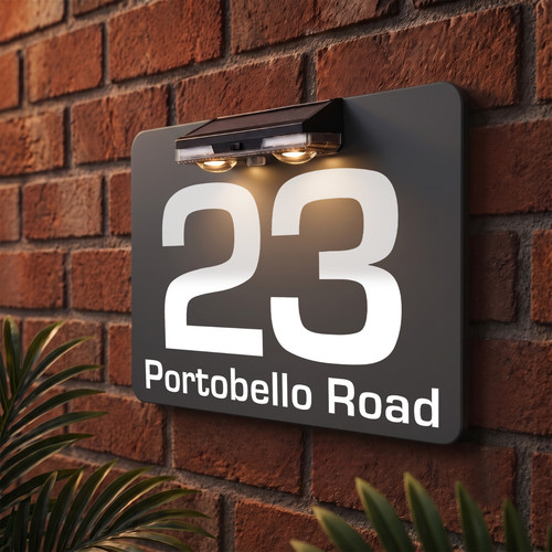 Floating house number - floating,