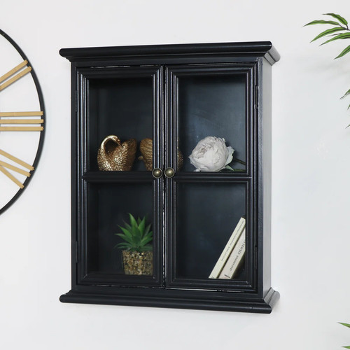 Rustic black glass wall - rustic,
