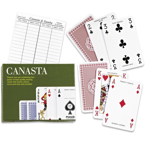 Piatnik canasta card game - card, –