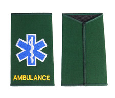 Embroidered Green Ambulance