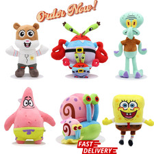 Spongebob Plush Toy Teddy Kids Cartoon Gift Soft Stuffed Doll Patrick Star Toys