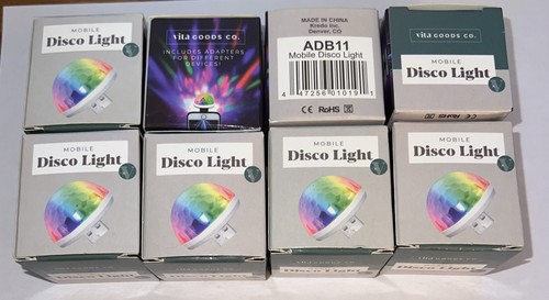 Eight disco light - (8), mini