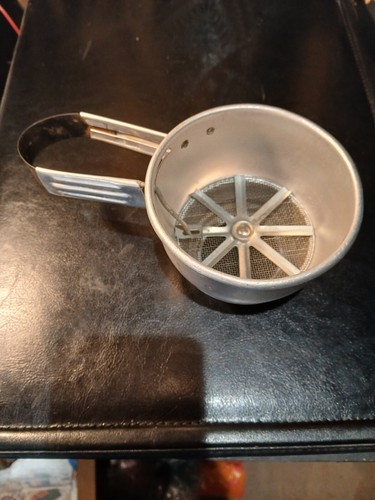 Vintage flour sifter - vintage,