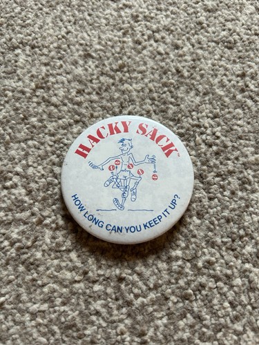 Rare vintage hacky sack - hacky, badge