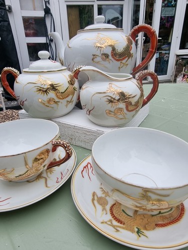 Vintage golden dragon - vintage, set