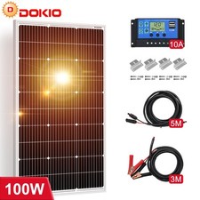 100W 200W 400W 12V Mono Solar Module Rigid for Roof, Garden Shed, Carport, Balcony