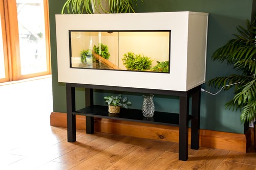 3ft modern white reptile - white,