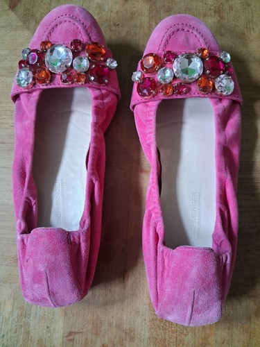 Ladies pink flat - shoes, size