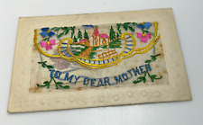 WW1 Silk Postcard To My Dear