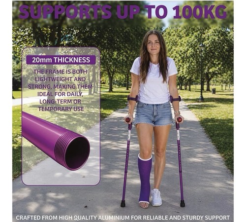 Aidapt forearm crutches pair - aidapt,