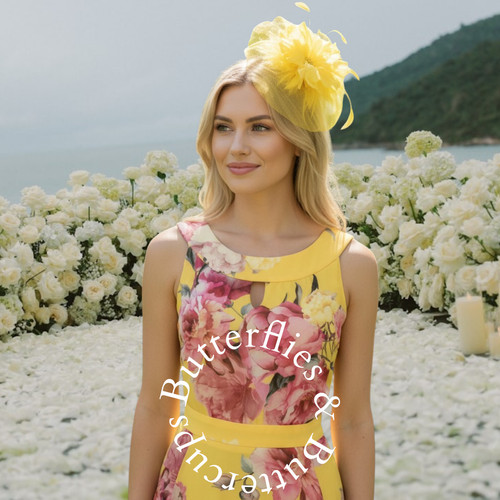 Vera mont size yellow dress - vera,