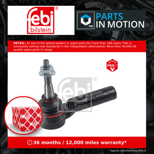 Tie track rod end - track, fits