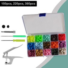 360pcs Press Studs Snap Popper
