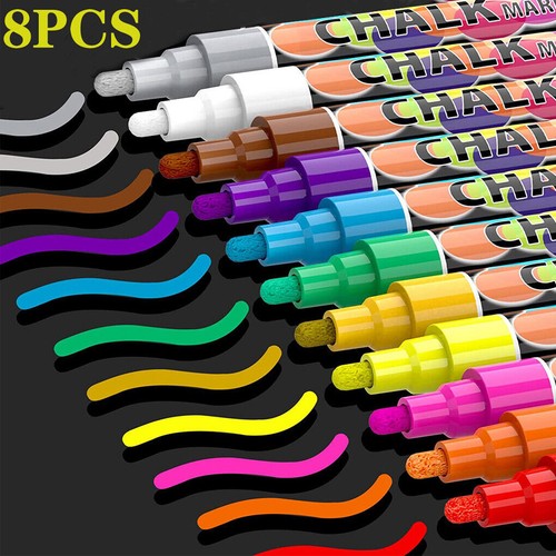 Liquid chalk markers pens - 8x,