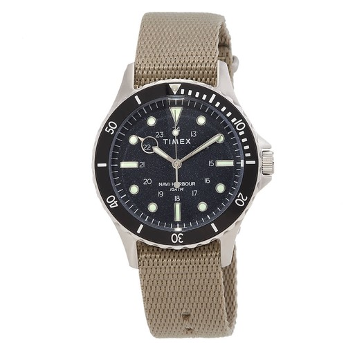 Timex navi quartz black - xl,