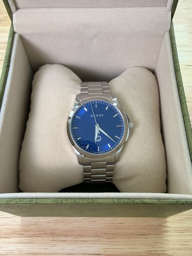 Gucci timeless quartz blue - g-timeless,