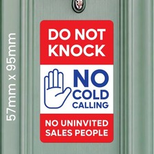 No Cold Callers Sign | No