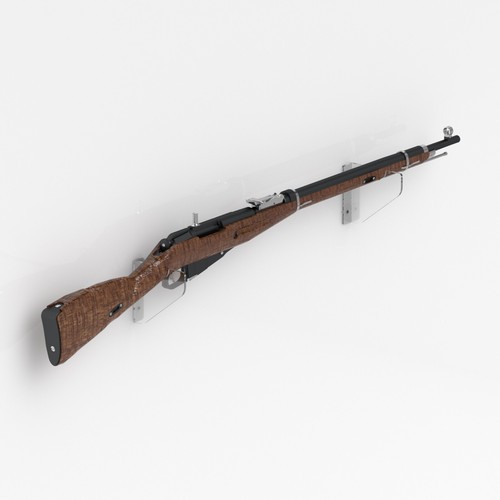 Premium wall mounted rifle - wall,