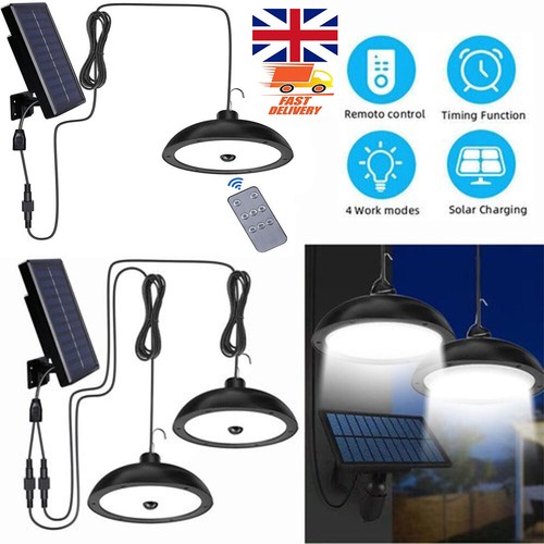 Led solar powered hanging - powered,