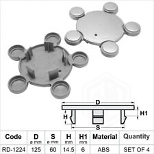 Alloy wheel center caps centre rim 125-60mm Fits SEAT Altea Cordoba Ibiza Toledo