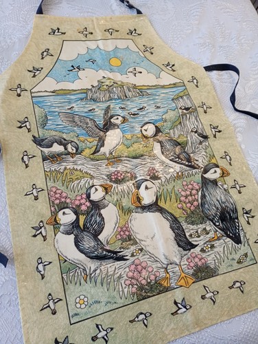 Vintage puffins apron samuel - vintage,
