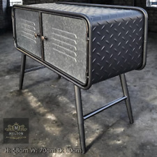 Industrial Cabinet 2 Door Metal Cabinet Vintage Style Rustic Cabinet