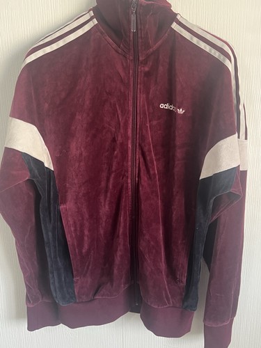 Adidas velour tracksuit top - adidas,
